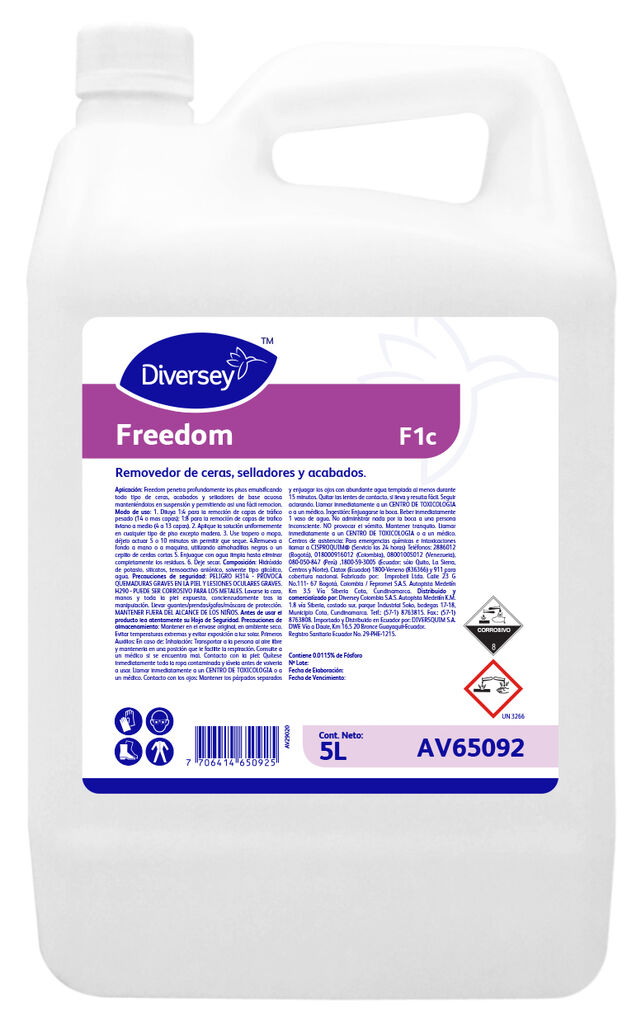 FREEDOM F1C 4x5L - Removedor de ceras y selladores